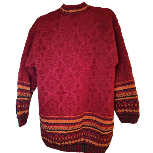 J.Peterman Company VTG Red Wool Women's Button Up Wool Sweater Size XS - Picture 2 of 4